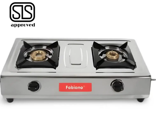 Fabiano Stainless Steel Double-Burner Gas Cooker
