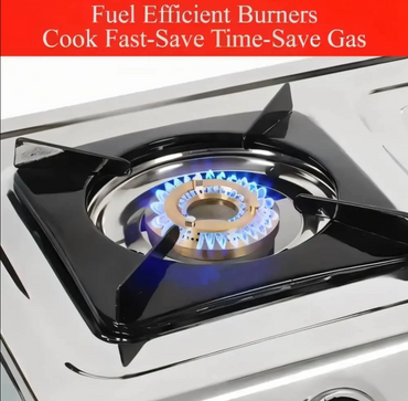 Fabiano Stainless Steel Double-Burner Gas Cooker – view 2