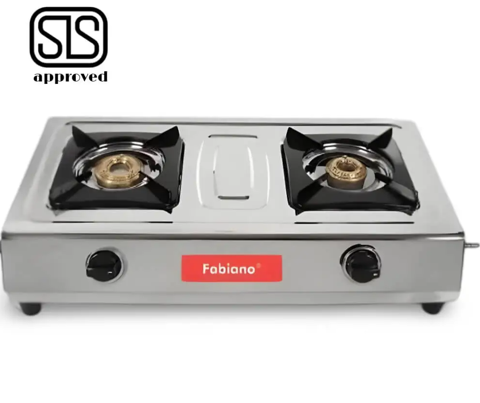 Fabiano Stainless Steel Double-Burner Gas Cooker