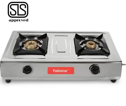 Fabiano Stainless Steel Double-Burner Gas Cooker