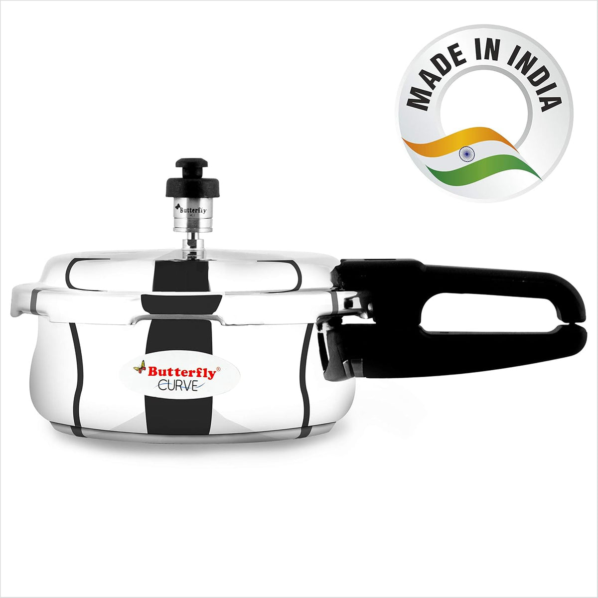 Butterfly Curve Stainless Steel Pressure Cooker – 2L, 3L & 5L – view 5