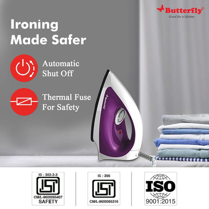 Butterfly Aries Dry Iron – 1000W – view 3