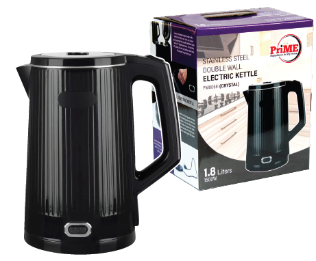 Prime Crystal Double-Wall Electric Kettle – 1.8L – view 2