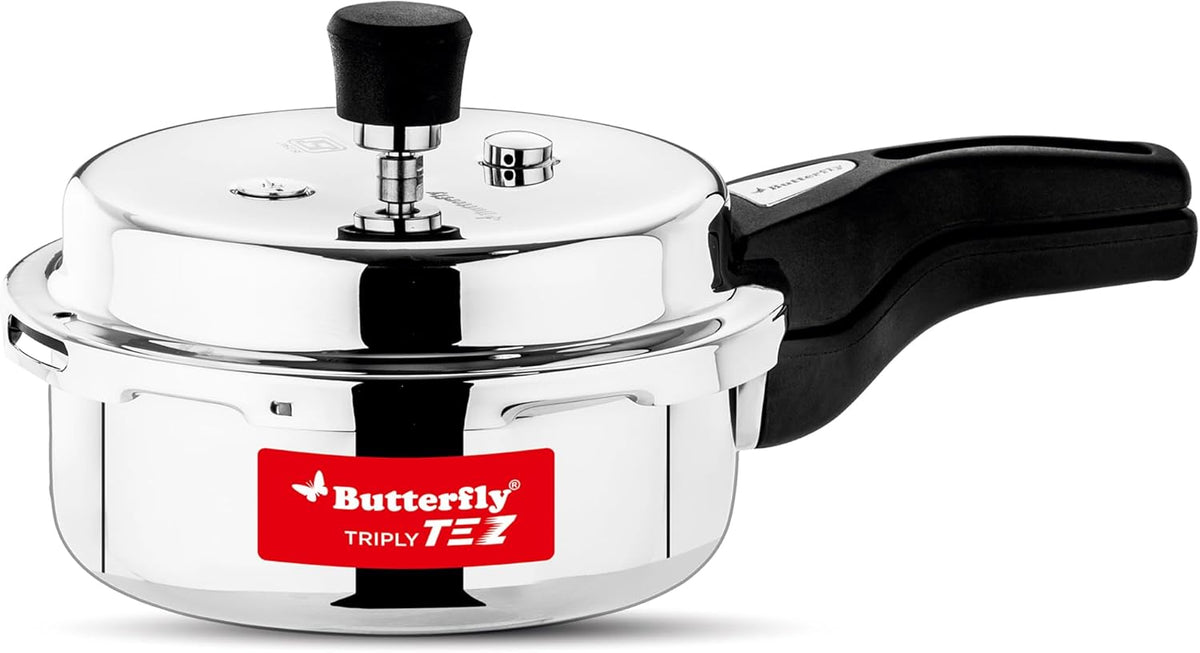 TEZ Triply Stainless Steel Pressure Cooker – 2L, 3L & 5L – view 2