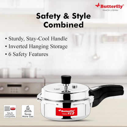 TEZ Triply Stainless Steel Pressure Cooker – 2L, 3L & 5L – view 4